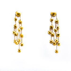 Aretes 4 Hilos Gotas